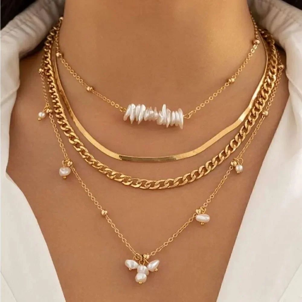 Pearl necklace set N1270
